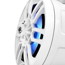Load image into Gallery viewer, DS18 Marine And Psports Compact Towers Flat And Pole Mount 6.5in 100 Watts RMS RGB LED Lights White - Main Product View