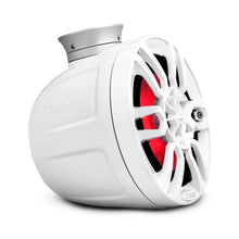Load image into Gallery viewer, DS18 Marine And Psports Compact Towers Flat And Pole Mount 6.5in 100 Watts RMS RGB LED Lights White - Back View