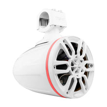 Load image into Gallery viewer, DS18 Marine And Psports Towers Speakers Not Included 6.5in RGB LED Lights White - Main Product View