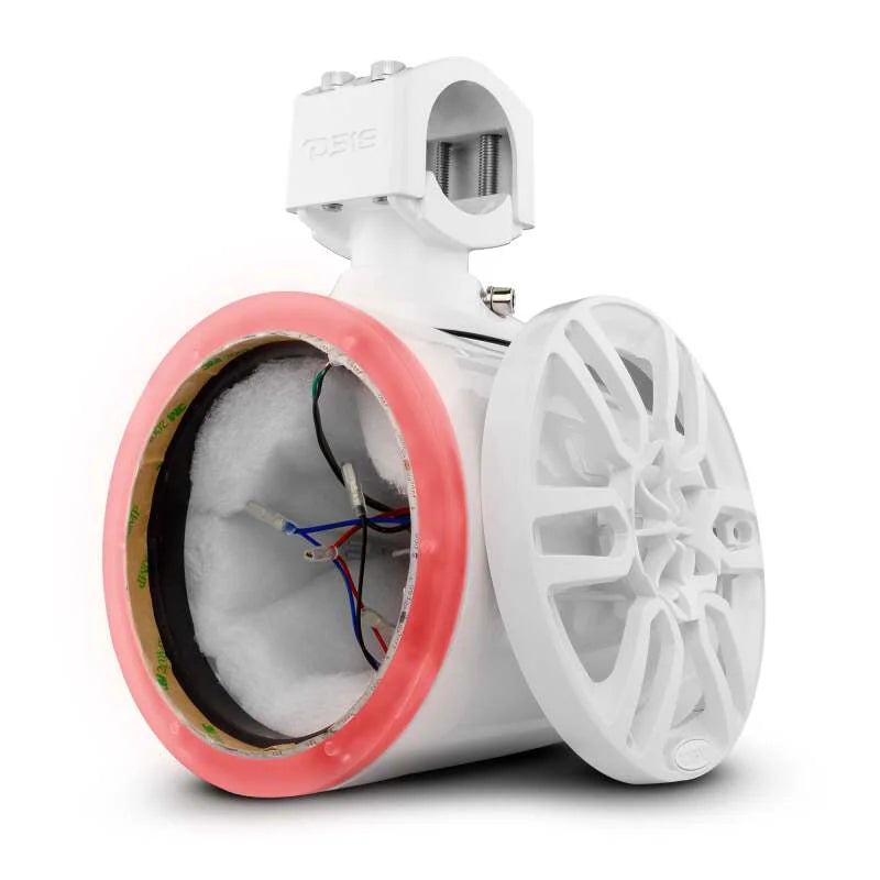 DS18 Marine And Psports Towers Speakers Not Included 6.5in RGB LED Lights White - Additional View 6