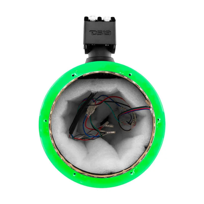 DS18 Marine And Psports Towers Speakers Not Included 8in RGB LED Lights Black - Main Product View