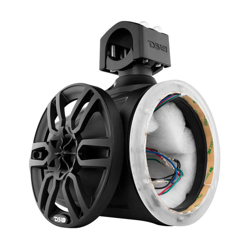 DS18 Marine And Psports Towers Speakers Not Included 8in RGB LED Lights Black - Additional View 5