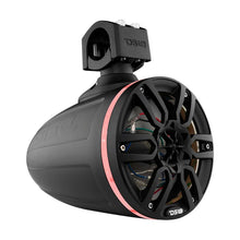 Load image into Gallery viewer, DS18 Marine And Psports Towers Speakers Not Included 8in RGB LED Lights Black - Additional View 6
