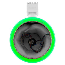 Load image into Gallery viewer, DS18 Marine And Psports Towers Speakers Not Included 8in RGB LED Lights White - Main Product View