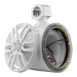 Load image into Gallery viewer, DS18 Marine And Psports Towers Speakers Not Included 8in RGB LED Lights White - Side View