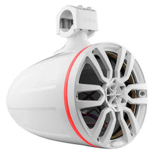 Load image into Gallery viewer, DS18 Marine And Psports Towers Speakers Not Included 8in RGB LED Lights White - Installation View