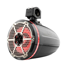 Load image into Gallery viewer, DS18 Marine And Psports Towers With Built In 8in 1in Driver 180 Watts RMS RGB LEDs Blk Crbn Fiber - Main Product View