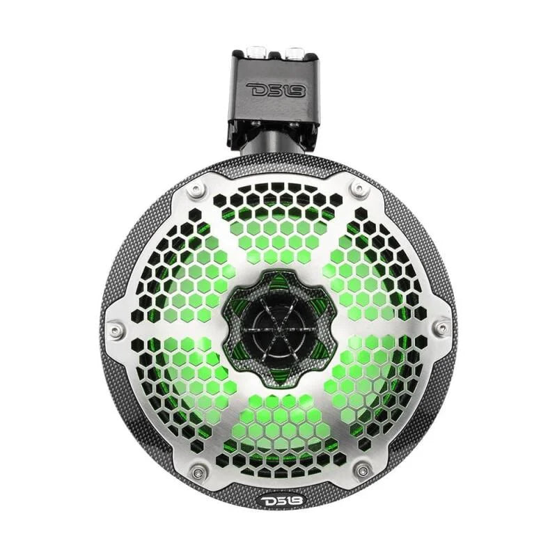DS18 Marine And Psports Towers With Built In 8in 1in Driver 180 Watts RMS RGB LEDs Blk Crbn Fiber - Additional View 5