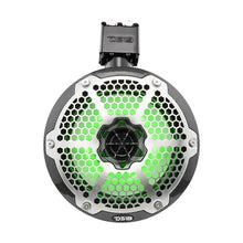 Load image into Gallery viewer, DS18 Marine And Psports Towers With Built In 8in 1in Driver 180 Watts RMS RGB LEDs Blk Crbn Fiber - Additional View 5