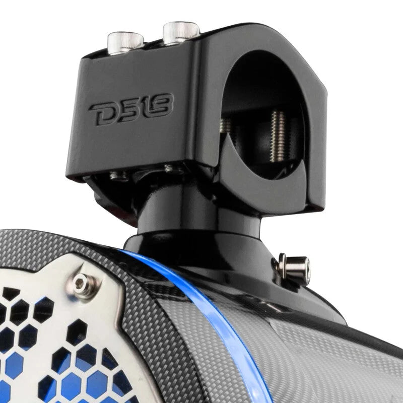 DS18 Marine And Psports Towers With Built In 8in 1in Driver 180 Watts RMS RGB LEDs Blk Crbn Fiber - Additional View 6