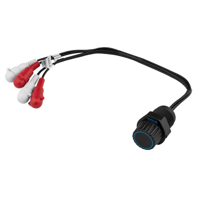 DS18 Marine Bass Knob Compatible w/ Any Source Unit RCA Input and Output Flush Mount - Main Product View