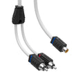 Load image into Gallery viewer, DS18 Marine Grade Tinned Copper OFC RCA Wires 1 Female to 2 Male Splitter - Side View