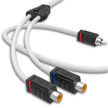 Load image into Gallery viewer, DS18 Marine Grade Tinned Copper OFC RCA Wires 2 Female to 1 Male Splitter - Additional View 5