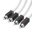 Load image into Gallery viewer, DS18 Marine Grade Tinned Copper OFC RCA Wires 4-Channel 25 Feet - Main Product View