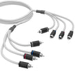 Load image into Gallery viewer, DS18 Marine Grade Tinned Copper OFC RCA Wires 4-Channel 6 Feet - Main Product View