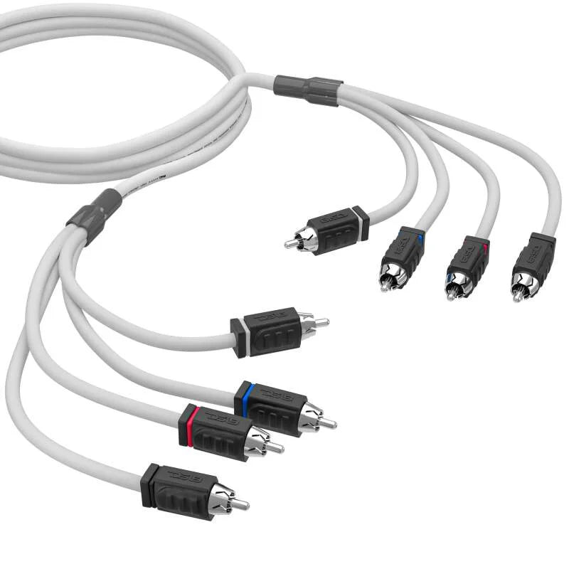 DS18 Marine Grade Tinned Copper OFC RCA Wires 4-Channel 6 Feet - Main Product View