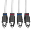 Load image into Gallery viewer, DS18 Marine Grade Tinned Copper OFC RCA Wires 6 Feet - Additional View 6