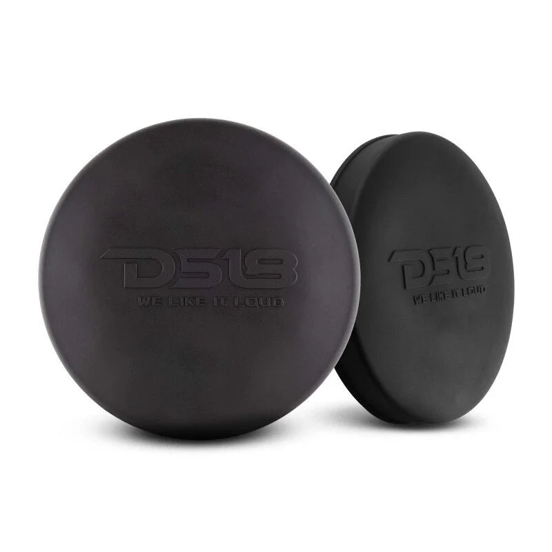 DS18 Marine Speaker Silicone Cover 8in For All Towers Speakers and Subwoofers Black - Side View