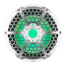 Load image into Gallery viewer, DS18 Marine Subwoofer w/ RGB Lights 12in 350 Watts RMS 4 ohm SVC White - Main Product View