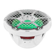 Load image into Gallery viewer, DS18 Marine Subwoofer w/ RGB Lights 12in 350 Watts RMS 4 ohm SVC White - Back View