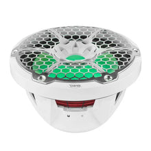 Load image into Gallery viewer, DS18 Marine Subwoofer w/ RGB Lights 12in 350 Watts RMS 4 ohm SVC White - Back View