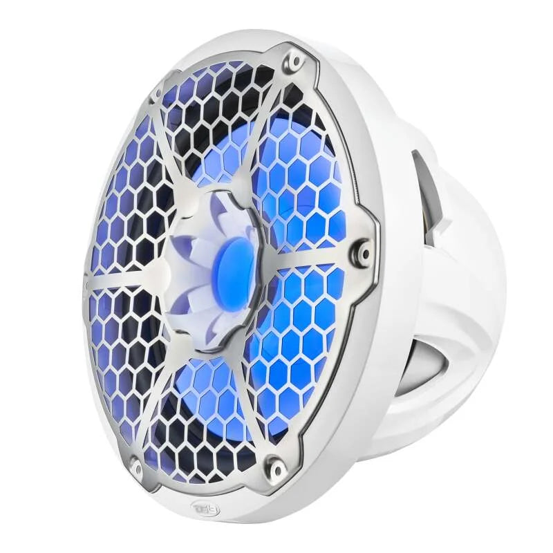 DS18 Marine Subwoofer w/ RGB Lights 12in 350 Watts RMS 4 ohm SVC White - Additional View 7