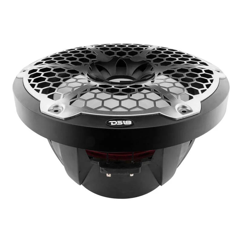 DS18 Marine Subwoofer w/ RGB Lights 12in 350 Watts RMS 4 ohm SVC |Black - Side View