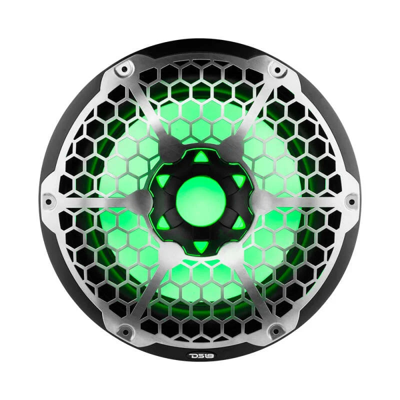 DS18 Marine Subwoofer w/ RGB Lights 12in 350 Watts RMS 4 ohm SVC |Black - Additional View 5