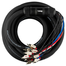 Load image into Gallery viewer, DS18 Medusa Wire Pack 10 Channel RCA 4 x 12GA OFC Power Wire 30-Feet - Side View