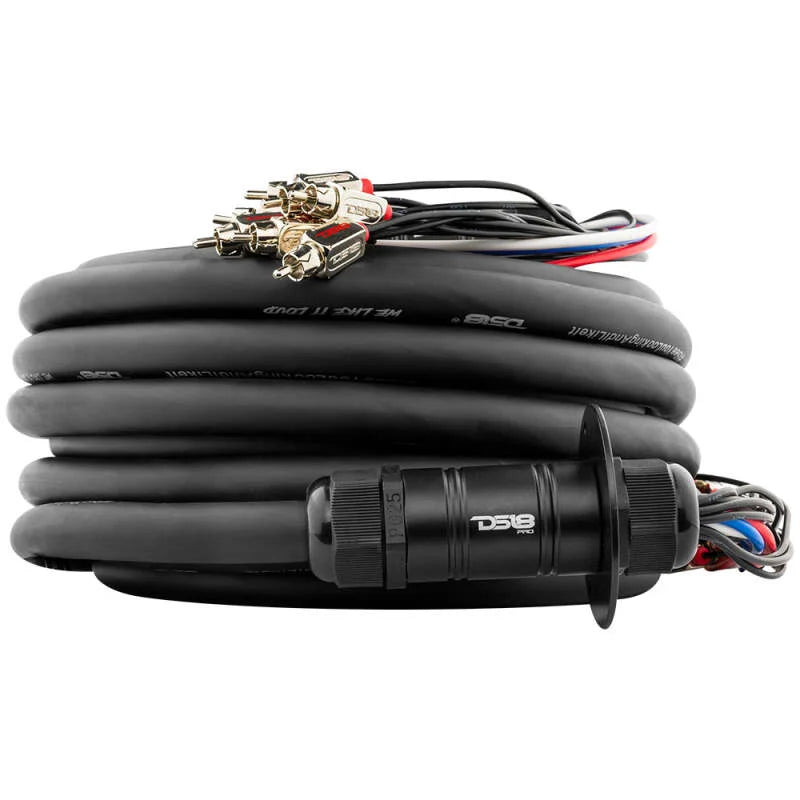 DS18 Medusa Wire Pack 10 Channel RCA 4 x 12GA OFC Power Wire 50-Feet - Main Product View