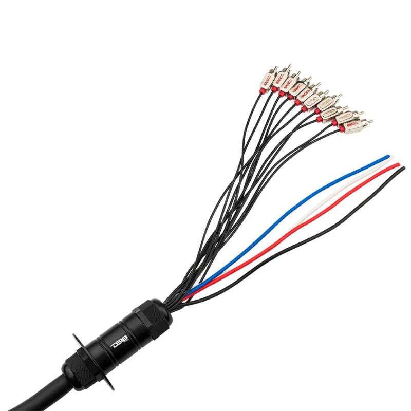 DS18 Medusa Wire Pack 10 Channel RCA 4 x 12GA OFC Power Wire 50-Feet - Side View