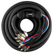 Load image into Gallery viewer, DS18 Medusa Wire Pack 10 Channel RCA 4 x 12GA OFC Power Wire 50-Feet - Back View