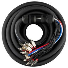 Load image into Gallery viewer, DS18 Medusa Wire Pack 10 Channel RCA 4 x 12GA OFC Power Wire 50-Feet - Back View