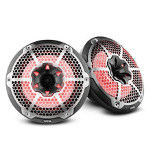 Load image into Gallery viewer, DS18 NXL-M Series Speaker w/ RGB LED Lights 10in 2-Way 200 Watts RMS 4 ohm Black Carbon Fiber - Back View