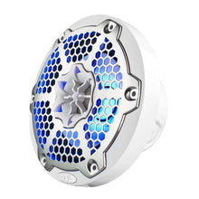 Load image into Gallery viewer, DS18 NXL-M Series Speaker w/ RGB LED Lights 6.5in 2-Way 100 Watts RMS 4 ohm White w/ Cover - Additional View 5