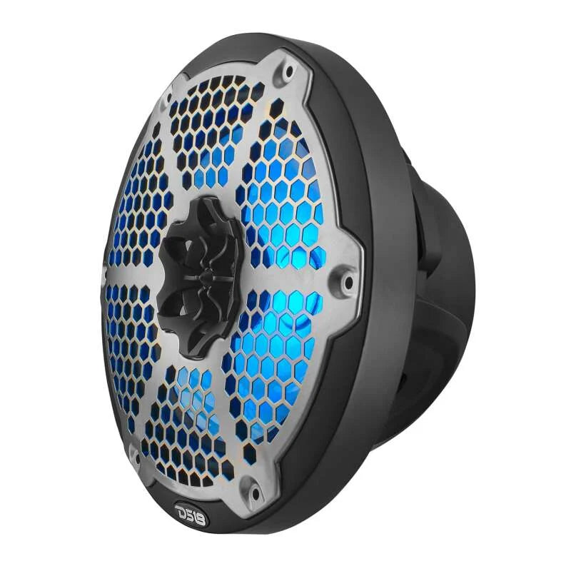DS18 NXL-M Series Speaker w/ RGB LED Lights 8in 2-Way 125 Watts RMS 4 ohm Black - Back View
