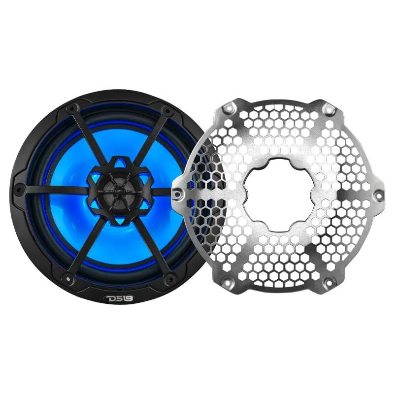 DS18 NXL-M Series Speaker w/ RGB LED Lights 8in 2-Way 125 Watts RMS 4 ohm Black - Additional View 7