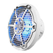 Load image into Gallery viewer, DS18 NXL-M Series Speaker w/ RGB LED Lights 8in 2-Way 125 Watts RMS 4 ohm White w/ Cover - Installation View