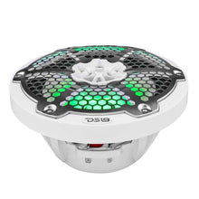 Load image into Gallery viewer, DS18 NXL-M Series Speaker w/ RGB LED Lights 8in 2-Way 125 Watts RMS 4 ohm White w/ Cover - Additional View 10