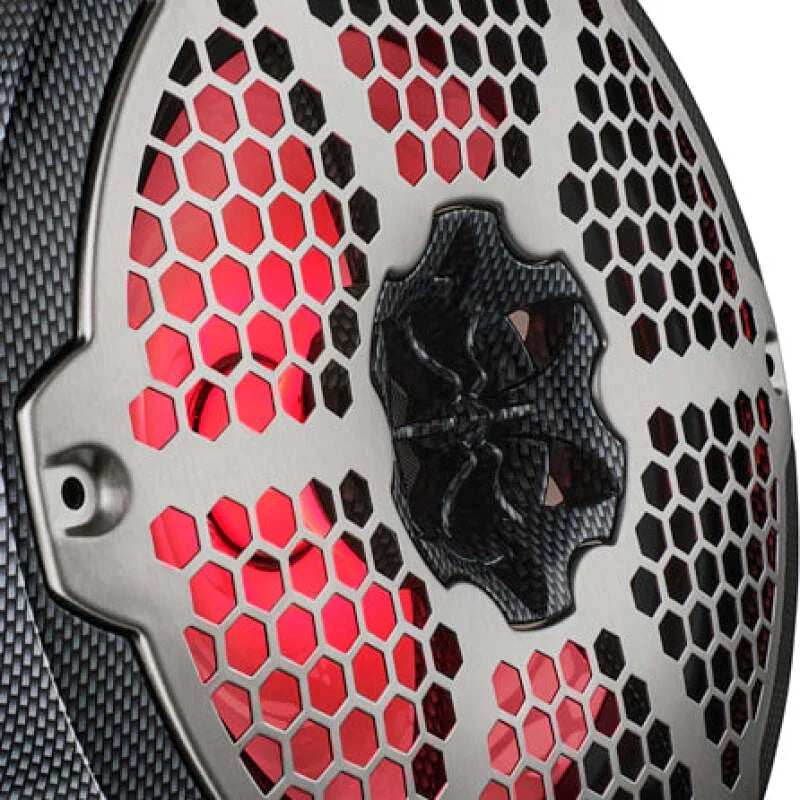 DS18 NXL-M Series Speaker w/ RGB LED Lights 8in 2-Way 125 Watts RMS 4 ohm Black Crbn Fiber w/ Cover - Additional View 6