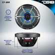 Load image into Gallery viewer, DS18 NXL-M Series Speaker w/ RGB LED Lights 8in 2-Way 125 Watts RMS 4 ohm Black Crbn Fiber w/ Cover - Additional View 11