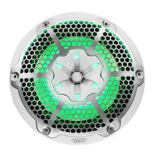 Load image into Gallery viewer, DS18 NXL-M Series Spkr w/ RGB LED Lights 10in 2-Way 200 Watts RMS 4 ohm Wht Grill Detached w/ Cover - Additional View 5