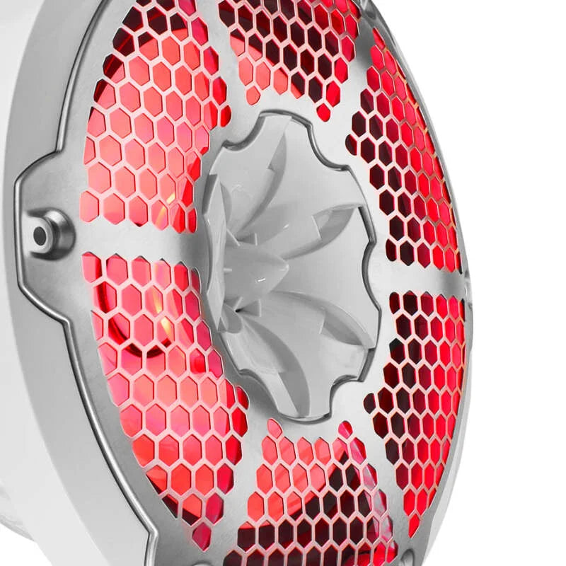 DS18 NXL-M Series Spkr w/ RGB LED Lights 10in 2-Way 200 Watts RMS 4 ohm Wht Grill Detached w/ Cover - Additional View 8