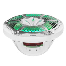Load image into Gallery viewer, DS18 NXL-M Series Spkr w/ RGB LED Lights 10in 2-Way 200 Watts RMS 4 ohm Wht Grill Detached w/ Cover - Additional View 11