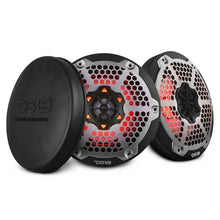 Load image into Gallery viewer, DS18 NXL-M Series Spkr w/ RGB LED Lights 6.5in 2-Way 100 Watts RMS 4 ohm Blk Grill Detached w/ Cover - Additional View 8
