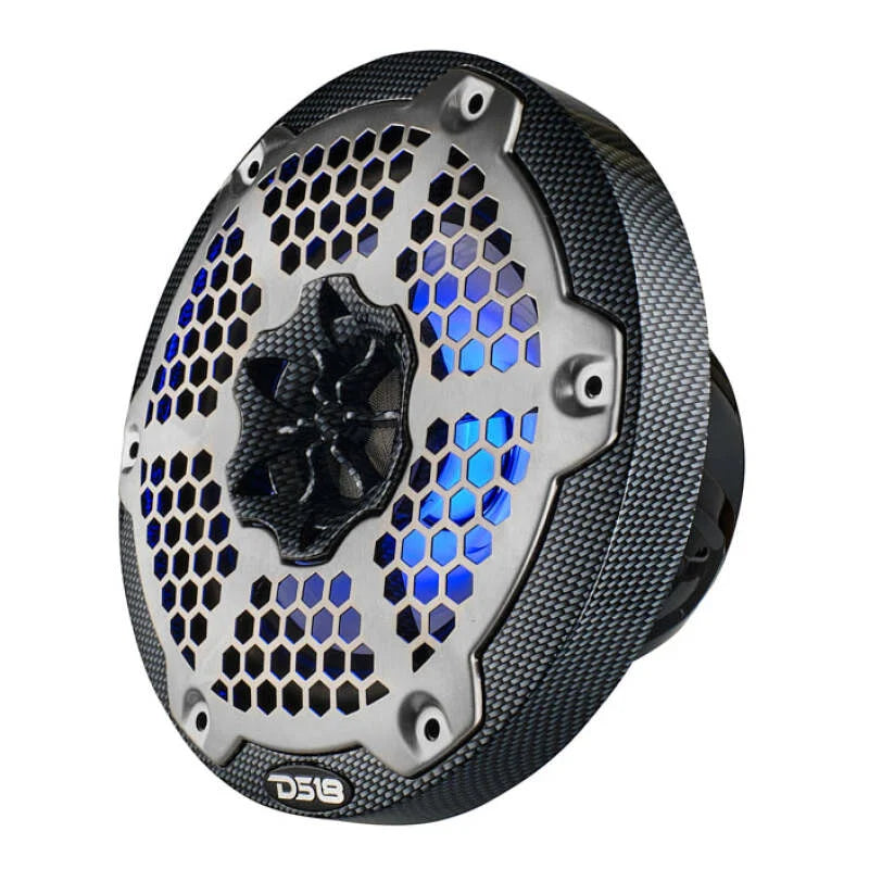 DS18 NXL-M Series Spkr w/ RGB LED Lights 6.5in 2-Way 125 Watts RMS 4 ohm Black Crbn Fiber w/ Cover - Installation View