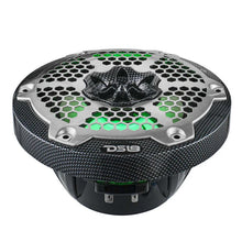 Load image into Gallery viewer, DS18 NXL-M Series Spkr w/ RGB LED Lights 6.5in 2-Way 125 Watts RMS 4 ohm Black Crbn Fiber w/ Cover - Additional View 6