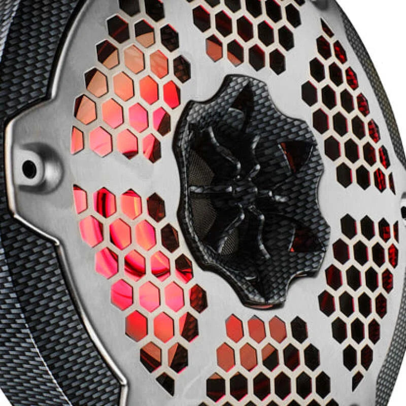 DS18 NXL-M Series Spkr w/ RGB LED Lights 6.5in 2-Way 125 Watts RMS 4 ohm Black Crbn Fiber w/ Cover - Additional View 8