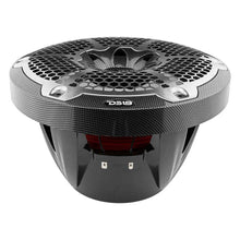 Load image into Gallery viewer, DS18 NXL Marine Subwoofer With RGB LEDs 10in 300 Watts RMS 4 ohm SVC Black Carbon Fiber - Additional View 6