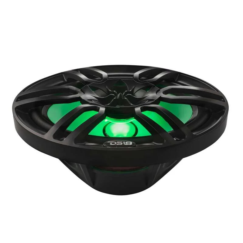 DS18 NXL Series Coaxial Marine Speaker w RGB Lights 6x9in 2-Way 125 Watts RMS 4 ohm Black w Cover - Additional View 6